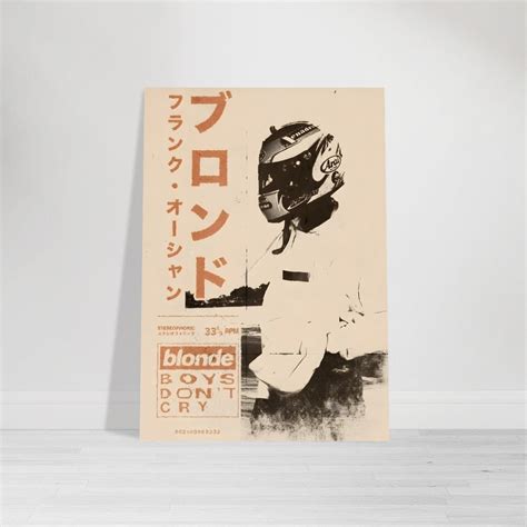 Frank Ocean Vintage Blonde Poster Etsy
