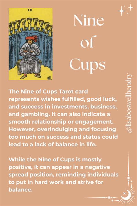 Future Tarot Meanings: Nine of Cups — Lisa Boswell