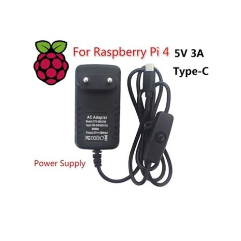 Jual Raspberry Pi 4 5v 3a Adaptor Power Supply Switch On Off Button Usb C Kota Batam Di