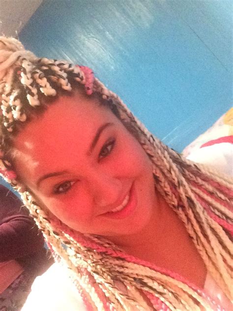 Blonde And Pink Box Braids Pink Box Braids Braids Hair Styles