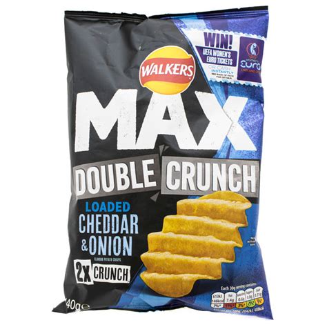 Walkers Max Double Crunch Cheddar & Onion 140g, 140g from Walkers | Motatos