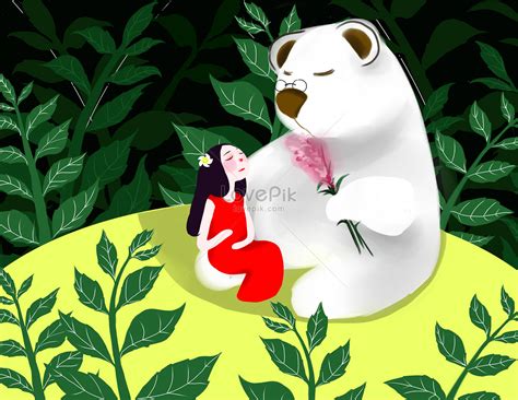 The midday nap in the forest illustration image_picture free download ...