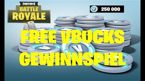 FORTNITE FREE V BUCKS GEWINNSPIEL YouTube