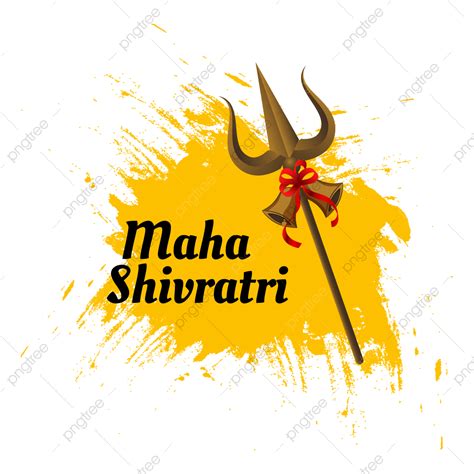 Maha Shivratri Vector Hd Images Maha Shivratri Festival Design With Realistic Trishul Lord