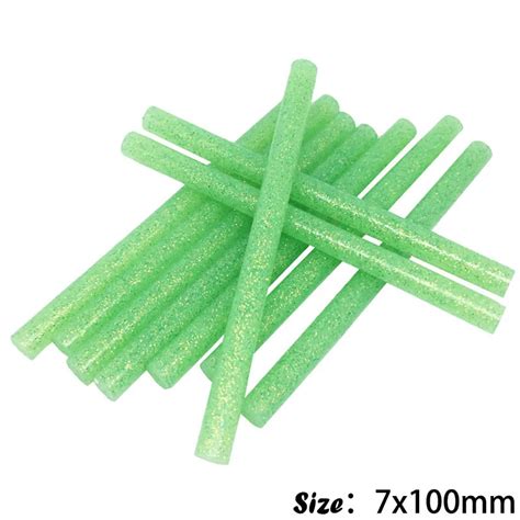 Mm Glitter Green Glitter Solid Hot Melt Glue Sticks For Electric Glue Gun Craft Phone Case DIY