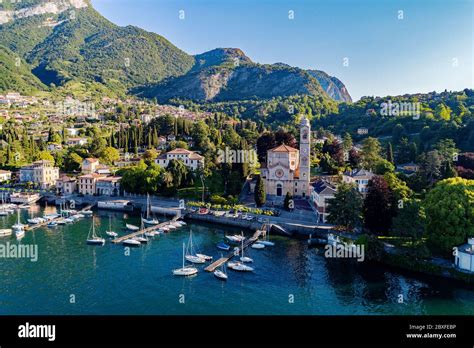 Lake Como (IT) - Tremezzo - Panoramic aerial view Stock Photo - Alamy