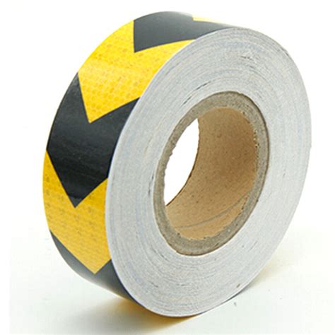 10M 25M 38M 3M Reflective Safety Warning Tape Sticker Roll Strip Arrow