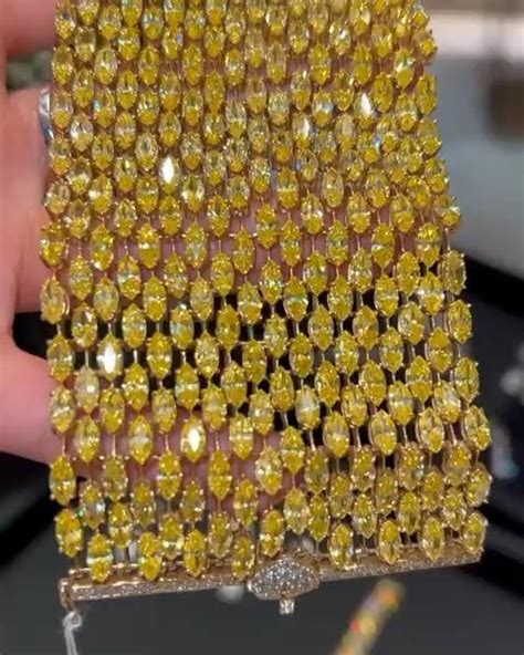 Yellow Diamond Bracelet Video Wedding Jewelry Sets Bridal Jewellery