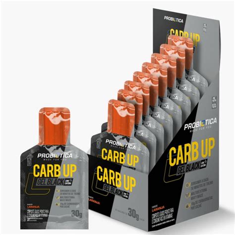 Carb Up Gel Black Sach S G Laranja Probi Tica Otimanutri