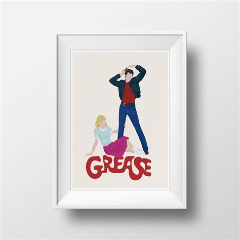 Grease Movie Art Print Poster Multiple Sizes - Etsy