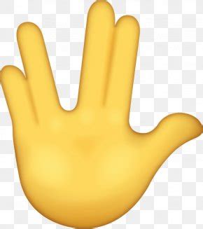 Spock Vulcan Salute Emoji The Finger Png X Px Spock Crossed