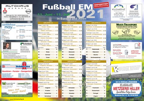 Endlich Wieder Rollt Der Ball Unser Spielplan Zur Em Rhein