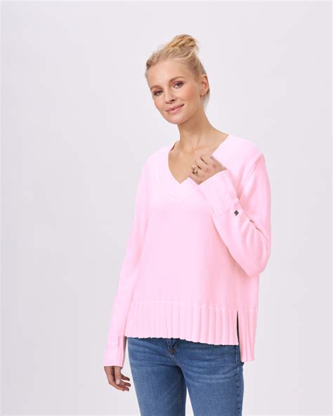 Pulli Mit V Ausschnitt Pink Rose Lila Eg