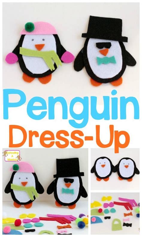 Felt Penguin Dress Up Activity For Preschoolers Preschool Activities