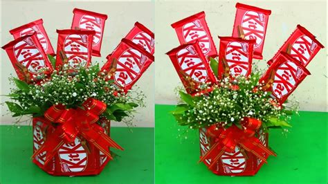 Diy Kitkat Chocolate Bouquet How To Make Amazing Chocolate Bouquet Chocolate Bouquet