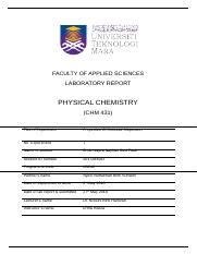 Experiment 7 Docx FACULTY OF APPLIED SCIENCES LABORATORY REPORT