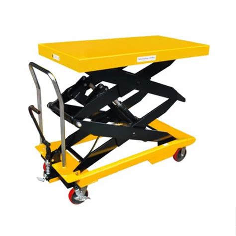 Hydraulic Double Scissor Lift Table 350kg Hydraulic Lift Table Cart Hydraulic Scissor Lift Table