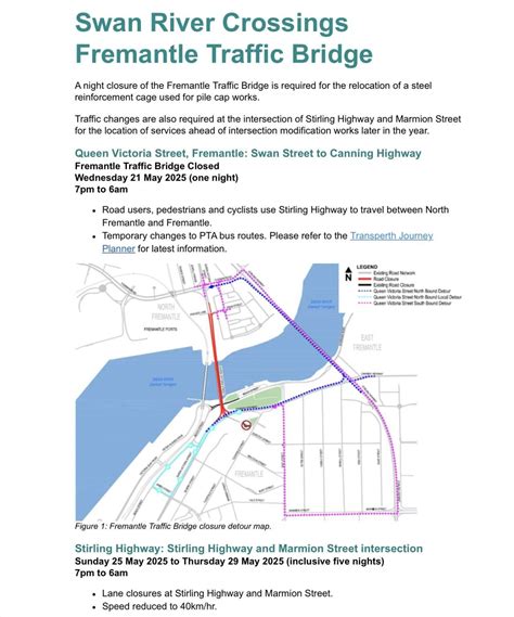 Old Traffic Bridge Closed Wednesday Night - Fremantle Shipping News