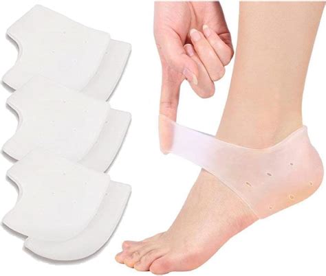 VivoFoot Fersenschutz Silikon Pads Gel Fersenpolster Ferse Socken für