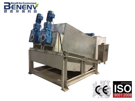 Stainless Steel Multi Disc Screw Filter Press For Sludge Dehydration