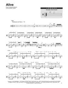 Alive By Pearl Jam Sheet Music For Drums Transcription At Sheet Music