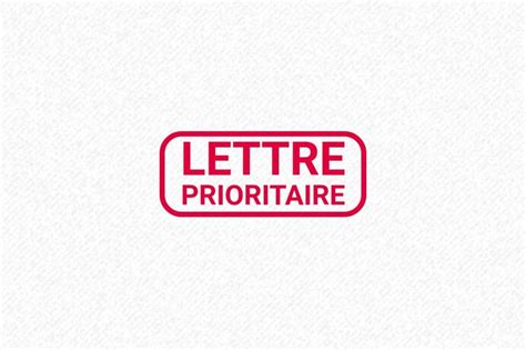 Tampons Lettre Prioritaire Personnalisation Otypo