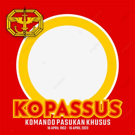 Twibbon Celebrating The 71st Kopassus Anniversary In 2023 Vector Free