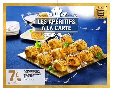 Promo Plateau De Feuillet S Saucisses Costum Es Avec Graines De Pavot