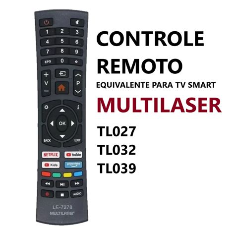 Control Remoto Tv Multilaser K Smart T T Tl Emp Rio