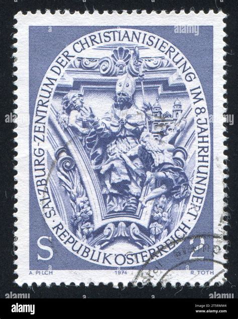 AUSTRIA CIRCA 1974 Stamp Printed By Austria Shows St Virgil