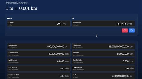 Meter To Kilometer Converter Calculator Hub