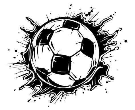 Premium Vector American Soccer Ball Sketch Hand Drawn Vector