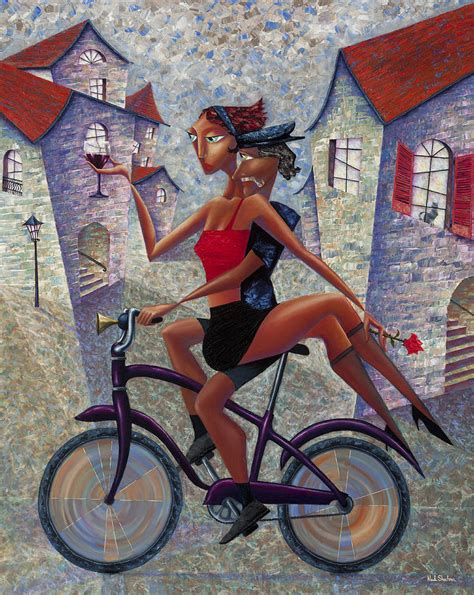 Bike Life Painting by Ned Shuchter