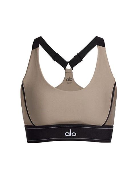 Buy Alo Airlift Suit Up Racerbackbra Gravel Black At 30 Off