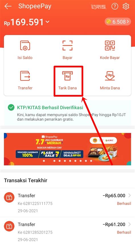 Cara Transfer Shopeepay Ke Dana Tanpa Verifikasi Berhasil