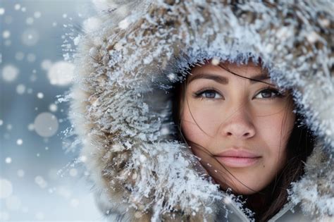 Premium Photo Arctic Eskimo Indigenous Woman Portrait