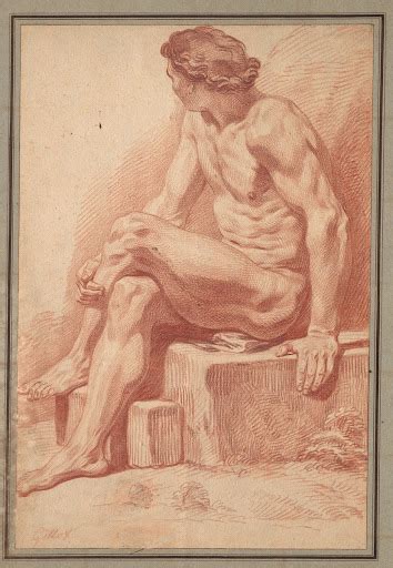Seated Male Nude Claude Gillot French Google Arts Culture