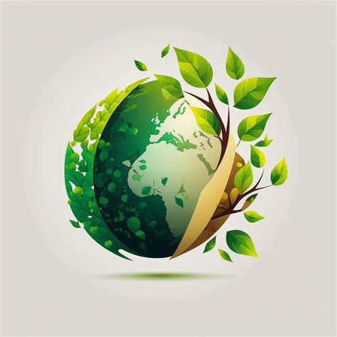 Save Earth Day Poster Environment Day Nature Green Glossy Background