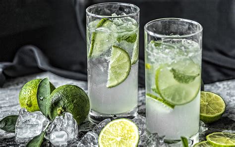 2k Free Download Mojito Lemon Lime Mint Glasses With Mojito Ice Cubes Mojito With Ice Hd