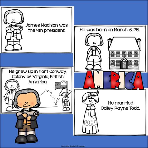 James Madison Mini Book for Early Readers: Presidents' Day – Starlight