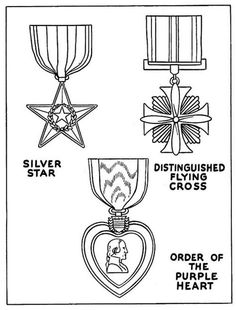 Purple Heart Medal Coloring Page Coloring Pages