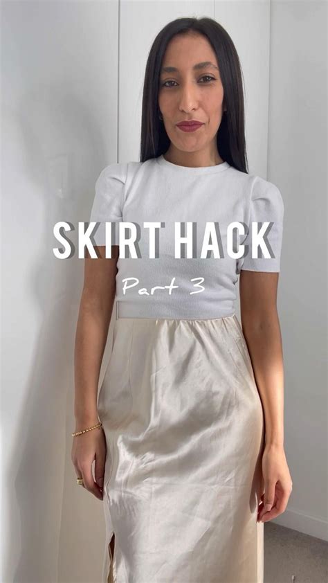 Skirt Hack From Skirt To Dress Clothing Hacks Skirt Fashion Fashion