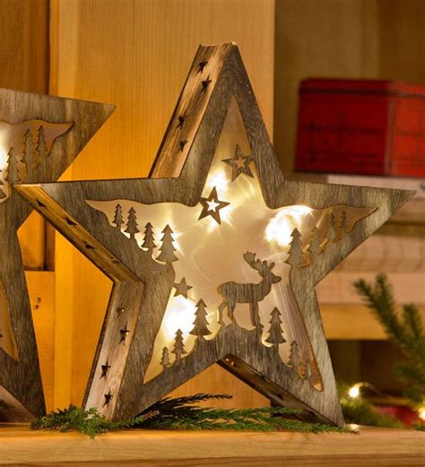 Ideas Para Hacer Estrellas Decorativas De Madera Para La Navidad