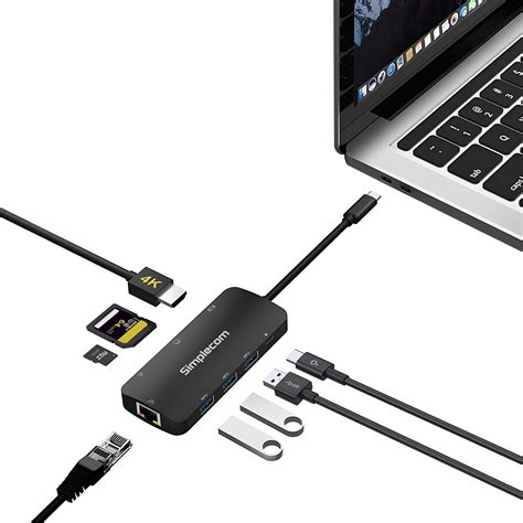 Simplecom Cht Usb C Superspeed In Multiport Hub Adapter Hdmi