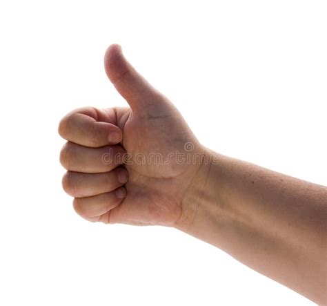 Right Hand Thumbs Up Stock Image Image Of Digit Thumbs 4143653