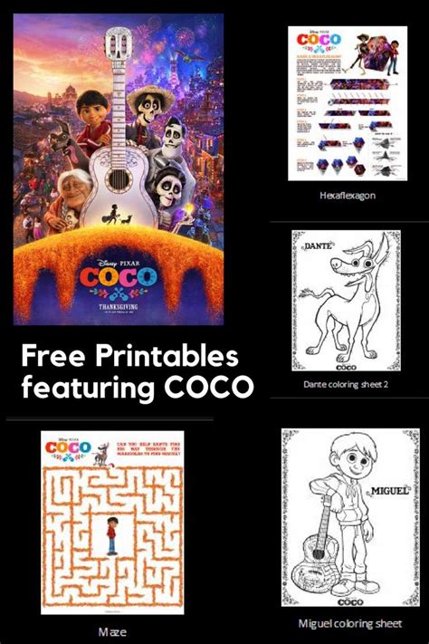 The Coco Movie Poster Is Shown In Four Different Colors And Font Along