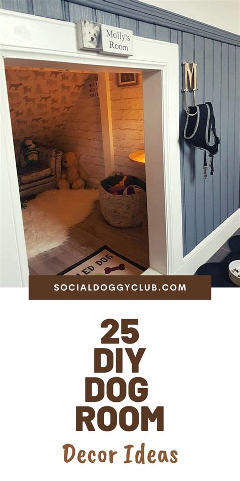 25 Diy Dog Room Decor Ideas Dog Room Decor Indoor Dog House Indoor