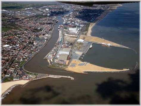 Aerial Photo Of The Yare River Mouth And Outer Harbour Photo Uk