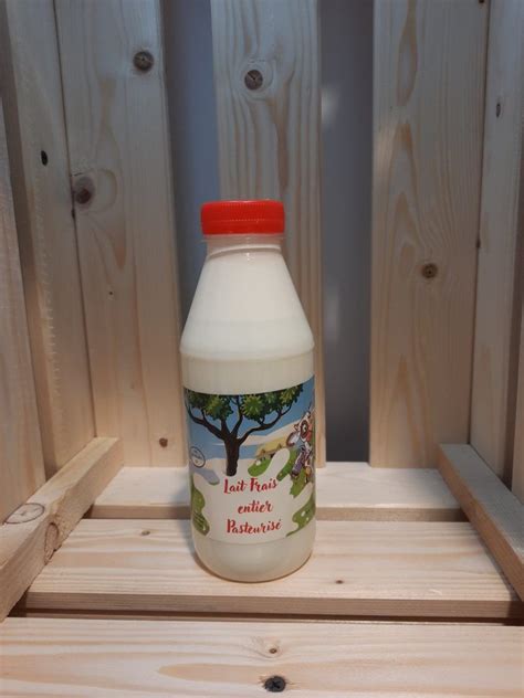 Lait Frais Entier Pasteuris Ml La Ferme Moulin Tizon