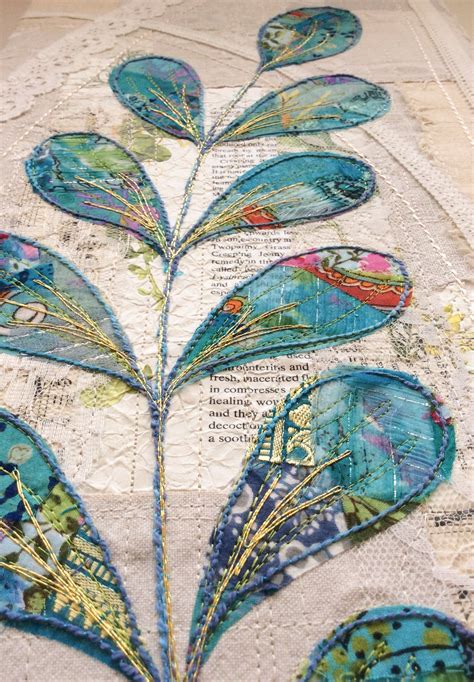 Original Textile Art Embroidered And Embellished Textile Art Etsy En